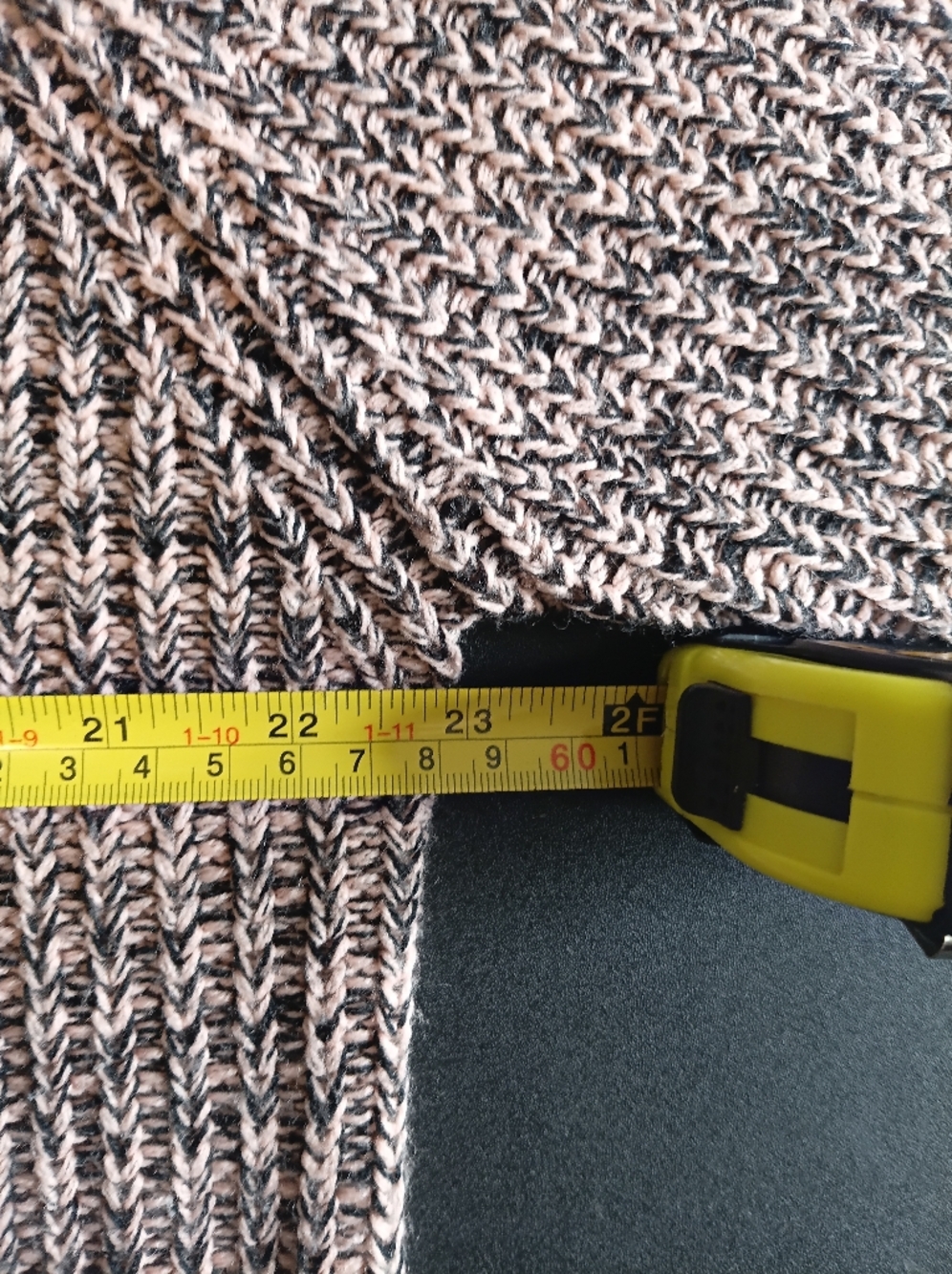 Vintage 80's  Marled Brown/light Pink  Crewneck Knit Sweater Large Grandmacore - Picture 3 of 12
